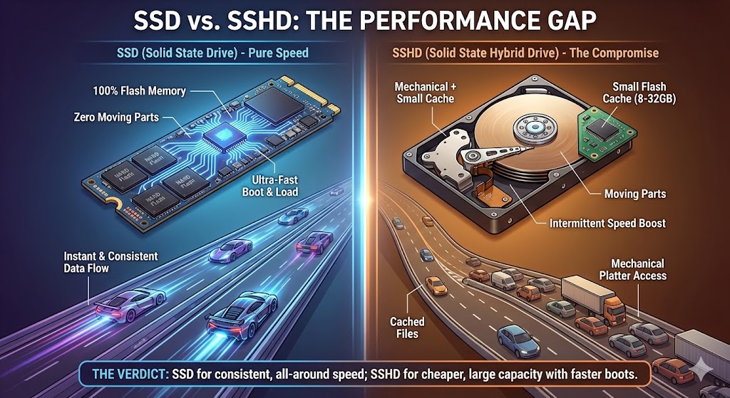 SSHD vs SSD comparison guide